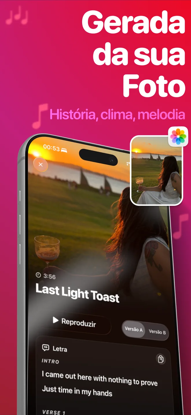 Toda música do SnapSong nasce da sua foto